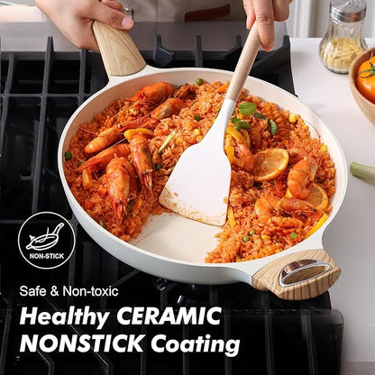 SENSARTE Ceramic Nonstick Frying Pan Skillet