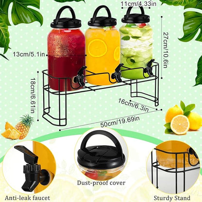 Tanlade 3 Pcs Plastic Drink Dispenser
