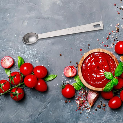 4 PCS 1/4 Teaspoon Single Measuring Spoon, Stainless Steel 1/4 Tsp Small
