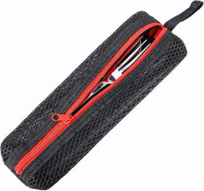 Outdoor Camping Mess Kit - 1 to 2 persons Camping Dishes Includes Cups, Bowls, Dishes, Knives, Forks, Spoons, Etc, Camping Dinnerware Set with Mesh Bag is Easy to Carry Camping Tableware Set