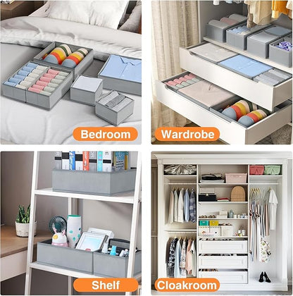 DIMJ Drawer Organizer Clothes 18 Pack