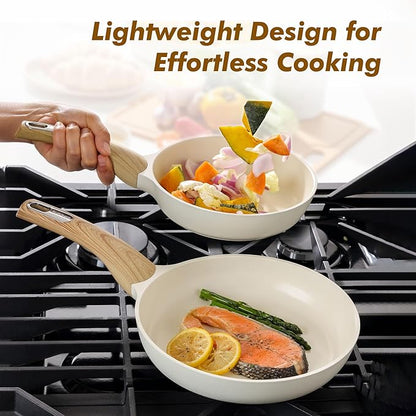 SENSARTE Ceramic Nonstick Frying Pan Small Skillet 8/9.5/11/12.5Inch Non Stick