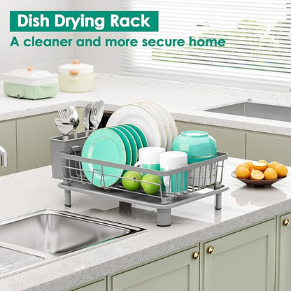 GAOKASE Dish Drying Rack, Stainless Steel-Dish Rack, Dish Racks