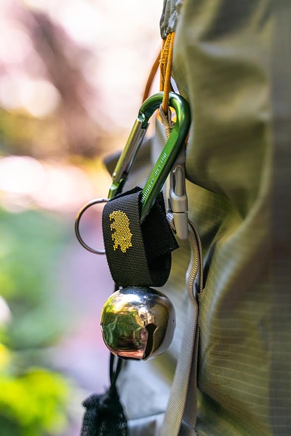 Coghlan's Magnetic Bear Bell with Silencer, Yellow ??Outdoor Safety for Hiking, Camping, and Wildlife Protection ??Noise Alert Deterrent for Bears and Other Wildlife