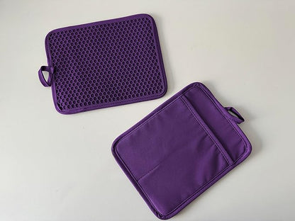Oven Pot Holder with Pocket Cotton Heat Resistant Coaster Potholder Kitchen Hot