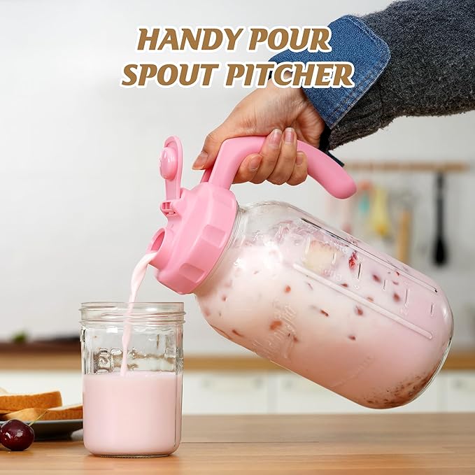 Soligt Glass Mason Jar Pitcher