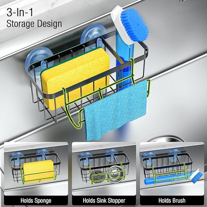 3-in-1 Kitchen Sink Caddy Organizer