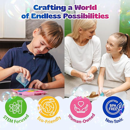 Pinwheel Crafts DIY Soap Making Kit for Kids Ages 5 6 7 8-12+ with Molds, Scents, Dye, Glitter, Foaming Net - Sealife Soap Making Kits for Adults Beginners Great for Science Projects and Crafts