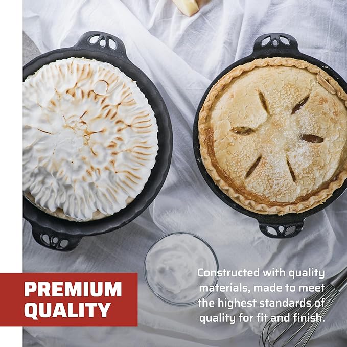Camp Chef True Seasoned Cast Iron Pie Pan 10"