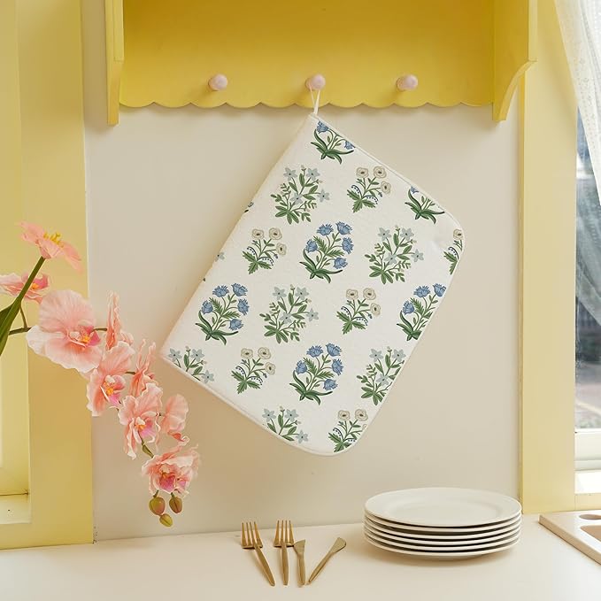 Spring Dish Drying Mat 18x24 Inches