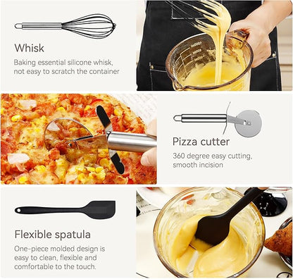 Silicone Cooking Utensils Set, NCUE 35 Pcs Kitchen Utensils Set