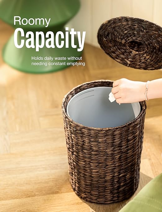 4 Gallons Wicker Waste Basket