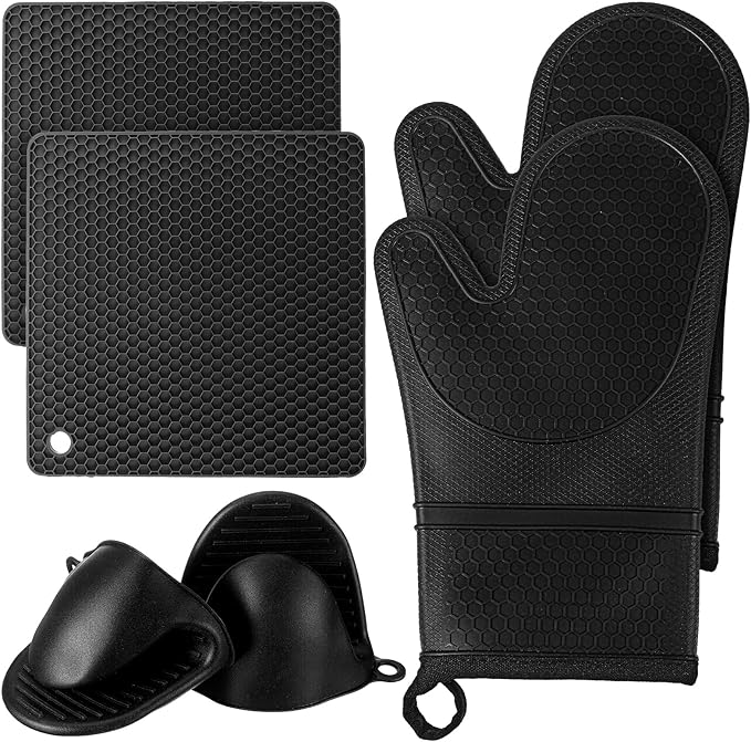 6 Pcs Oven Mitts and Pot Holders Sets