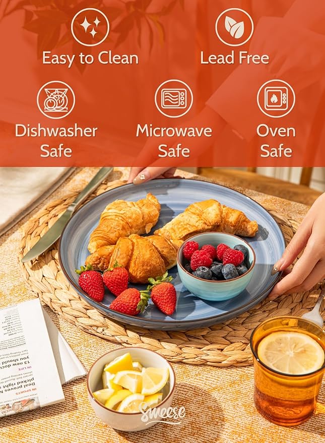 Sweese 4 Oz Porcelain Bowls Set - 6 Pack Mini Dipping Dessert Bowls, Microwave Dishwasher Safe, Multicolor