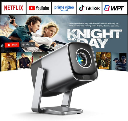 Mini Projector with WiFi and Bluetooth, XuanPad Smart Projector 4K Support