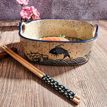 Japanese Style Ceramic Casserole Dish, 6.7-Inch Square Baking Dish