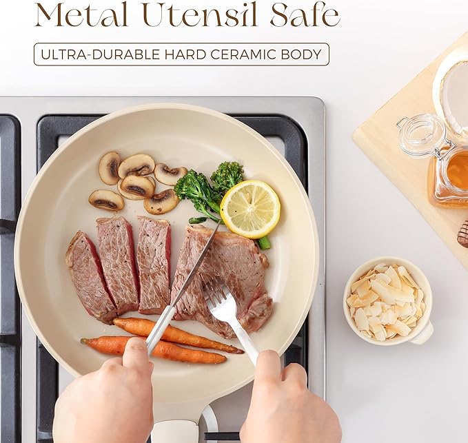 PRICUSIS Nonstick Ceramic Frying Pan
