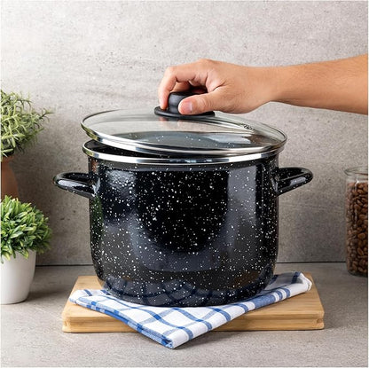 EKCO EOS 8-Quart Speckled Stockpot