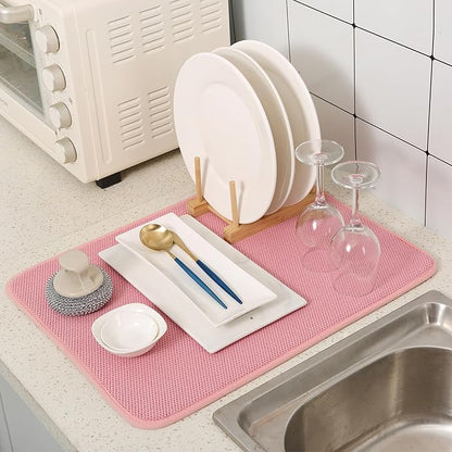 2 Pack Microfiber Dish Drying Mat
