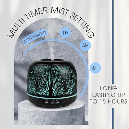 ARVIDSSON 500ml Essential Oil Diffuser, Metal Diffusers