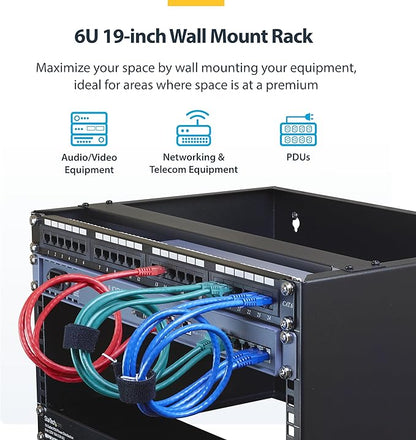 StarTech.com 6U Wall Mount Network Rack