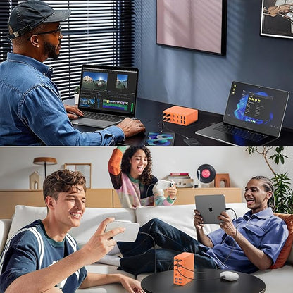 500W USB C Charger Block, 12-Port USB C Charging Station