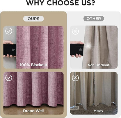 Joydeco Pinch Pleated Curtains