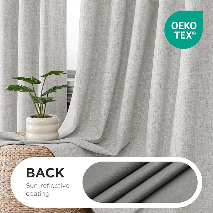 Joydeco Pinch Pleated Curtains