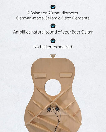 Journey Instruments Passive Piezo Bass Pickup – EP002K Two Balanced German-made