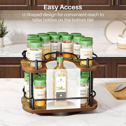 Spice Rack Organization for Cabinet