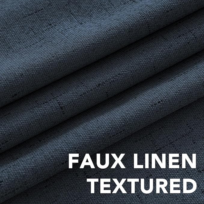 H.VERSAILTEX Linen Curtains 100% Blackout Curtains
