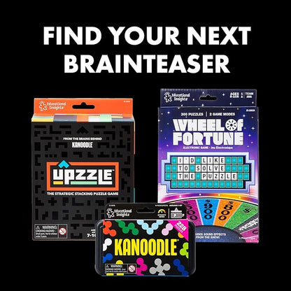 Educational Insights Slidewise™ - Word Game for Kids, Teens & Adults, Handheld Brain Teaser Challenge, Letter Slide Puzzles, Portable Travel Toys, Challenging Logic Games & Gifts for Ages 8+