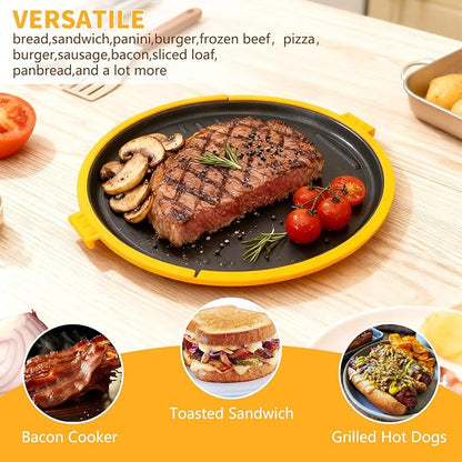 9.5" Microwave Grill Pan & Crisper Tray