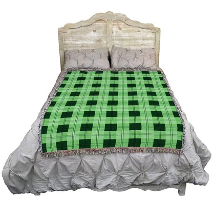 Pure Country Weavers Gooseberry Plaid Blanket - Gift Tapestry Throw Woven from Cotton - Made in The USA (72x54)