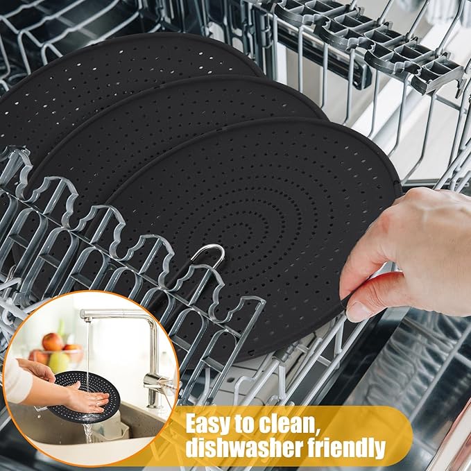 Tioncy 3 Pcs Silicone Splatter Screen