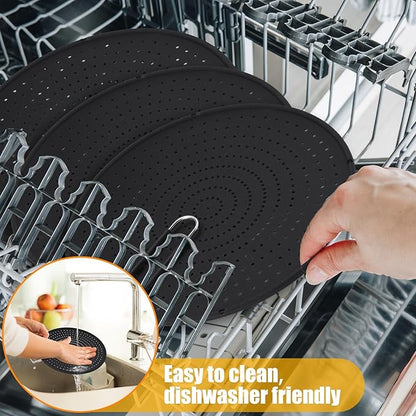 Tioncy 3 Pcs Silicone Splatter Screen
