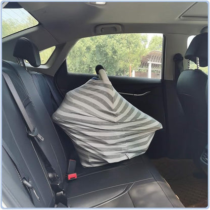 Car Seat Cover for Babies - Multi-use Carseat Canopy Cover, Car Seat Covers, Infant Boys and Girls Shower Gifts