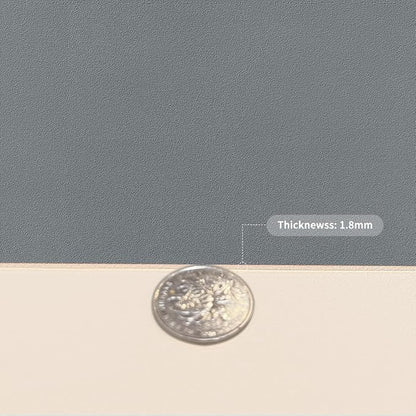 Leather Dresser Cover,1.8mm Thick,14x60 Inch,Dresser Protector Top,Dresser Top Protector,Dresser Cover Top,Dresser Top Cover,Dresser Cover Top for Bedroom.(Off White+Light Gray,14x60)