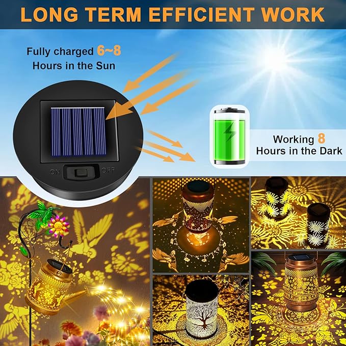 4 Pack Solar Lights Replacement Top (Top Size 3.3inch, Bottom Size 2.91 inch) Solar Lantern Light Lids, Waterproof Replacement Parts for Outdoor Lanterns (Warm White)