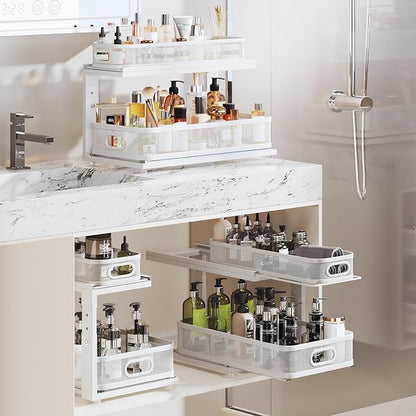 2 Pack 21IN-Depth Under Sink Organizer