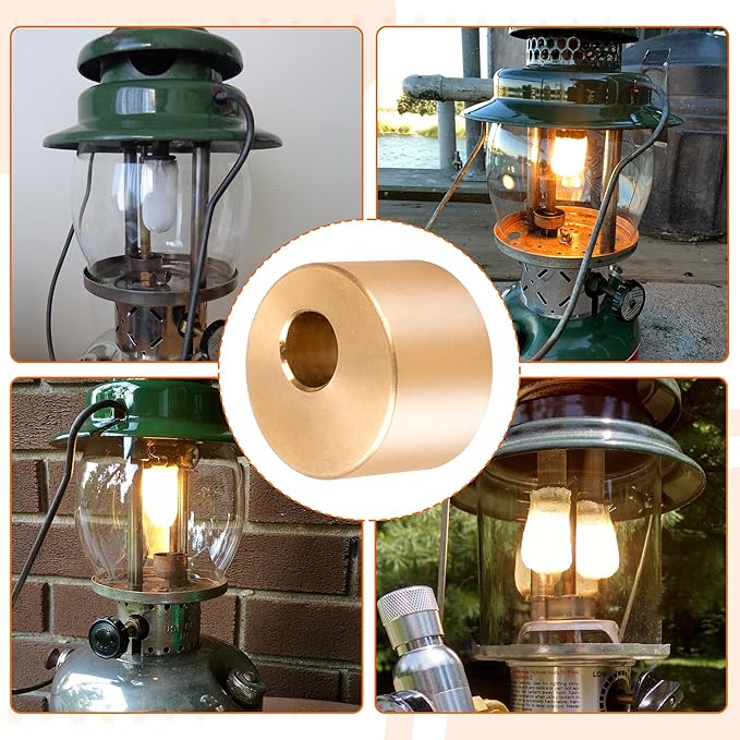 Kerosene Lantern Preheater Cup for Coleman Lanterns - Brass Lantern Accessory, Fits Coleman Lantern Parts (Part Number 2015101)