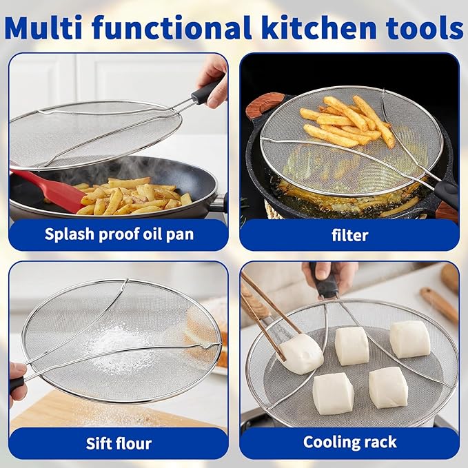 Splatter Screen for Frying Pan