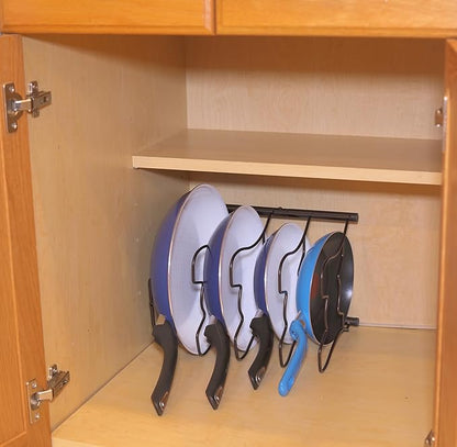 Simple Houseware Cabinet Pantry Pot and Pan Organizer Holder Rack