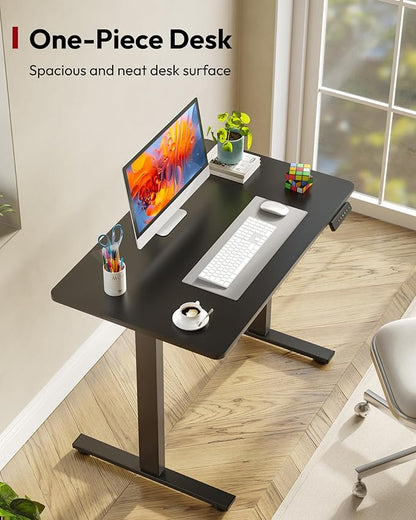 SANODESK Electric Standing Desk 40 x 24 Inches Whole-Piece Desktop Height