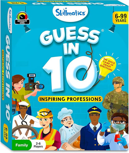 Skillmatics Guess in 10 Professions, Perfect for Boys, Girls, Kids & Families Who Love Card Games, Educational Toys, Gifts for Ages 6, 7, 8, 9 and Up