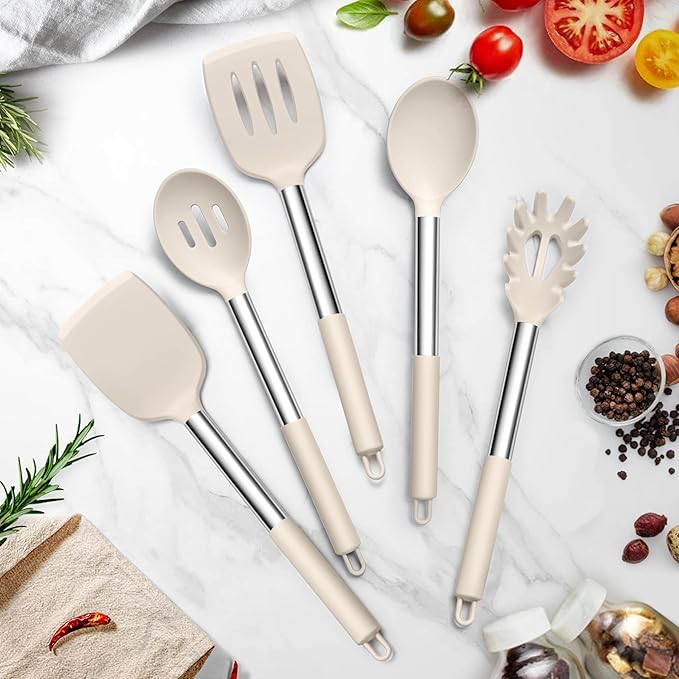 TeamFar Cooking Utensils Set, Heatproof & Healthy, Nonstick & Easy Clean