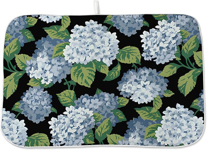 Spring Floral Dish Drying Mat 18x24 Inches