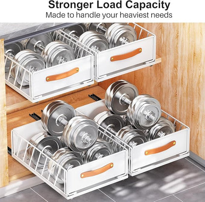 Pull out Cabinet Organizer, Heavy Duty Slide out Pantry Shelves Drawer Storage