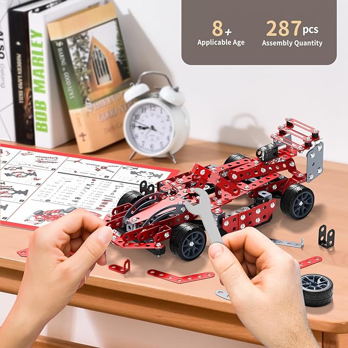 STEM Building Projects Toys - Model Car Kit DIY Building STEM Projects Toys for Kids Boys Girls Ages 8-12-16, Assembly Science Kit Model Car Birthday Gift Toy for Kids Boys 8 9 10 11 12 Years Old