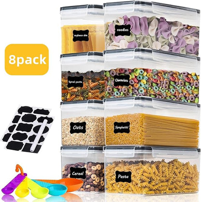 8PCS 3.2L/108 OZ Airtight Food Storage Containers